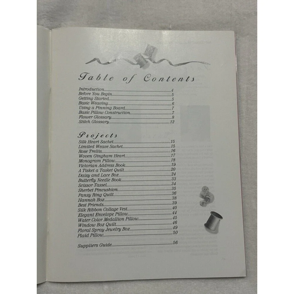 Silk Ribbon Weaving Embroidery Pattern Book Kari Mecca Kathy Awender Vintage